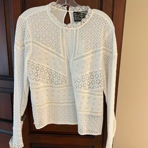 NWT James Coviello lace top